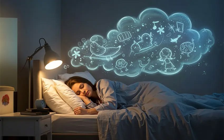 Curved arc over a subtle baseline suggesting gradual change over time